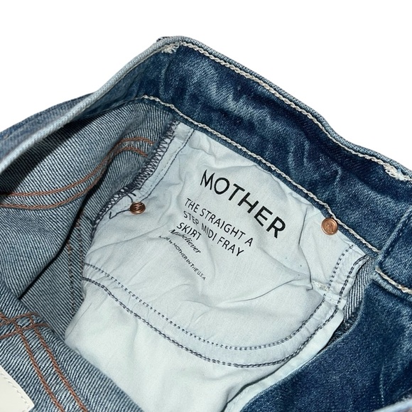 Mother The straight a step midi fray skirt - Picture 16 of 16